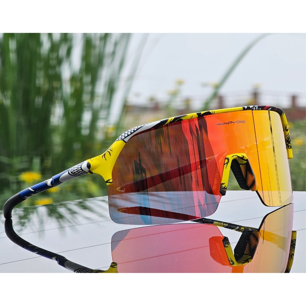 Buy UV Protected Polarized Sports Sunglasses for Men Driving Cricket  Fishing Cycling Sunglasses (Black-Yellow) Online at Best Prices in India -  JioMart.