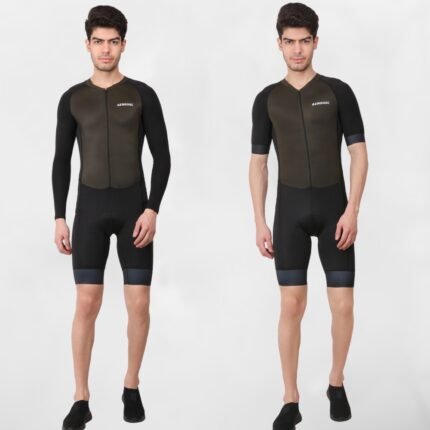 Aerodoc Iridium Men Triathlon Tri Suit Padded Compression Running Swimming Cycling Skinsuit