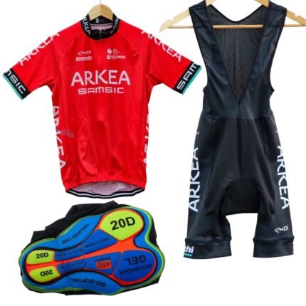 Arkea Cycling Jersey Pro Bicycle Team Cycling Bib Shorts and Full/Half Sleeve GelPad